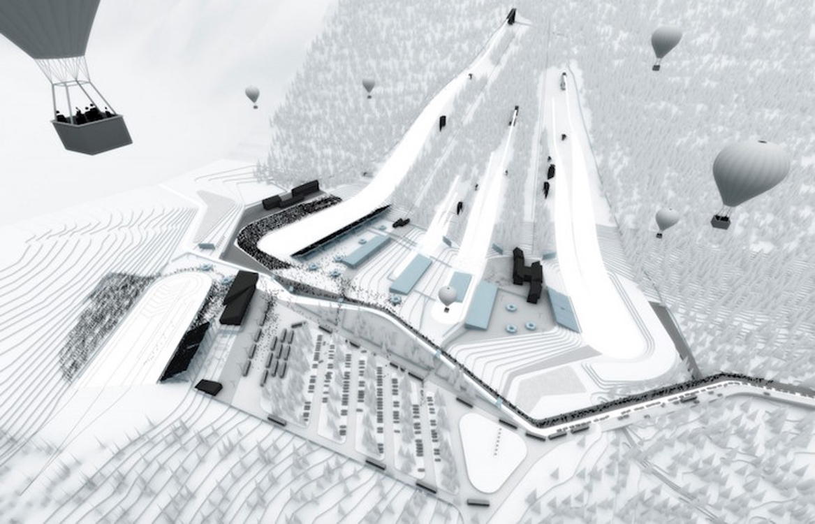 Un disegno di insieme @ Nordic Ski Center Planica. Slovenia