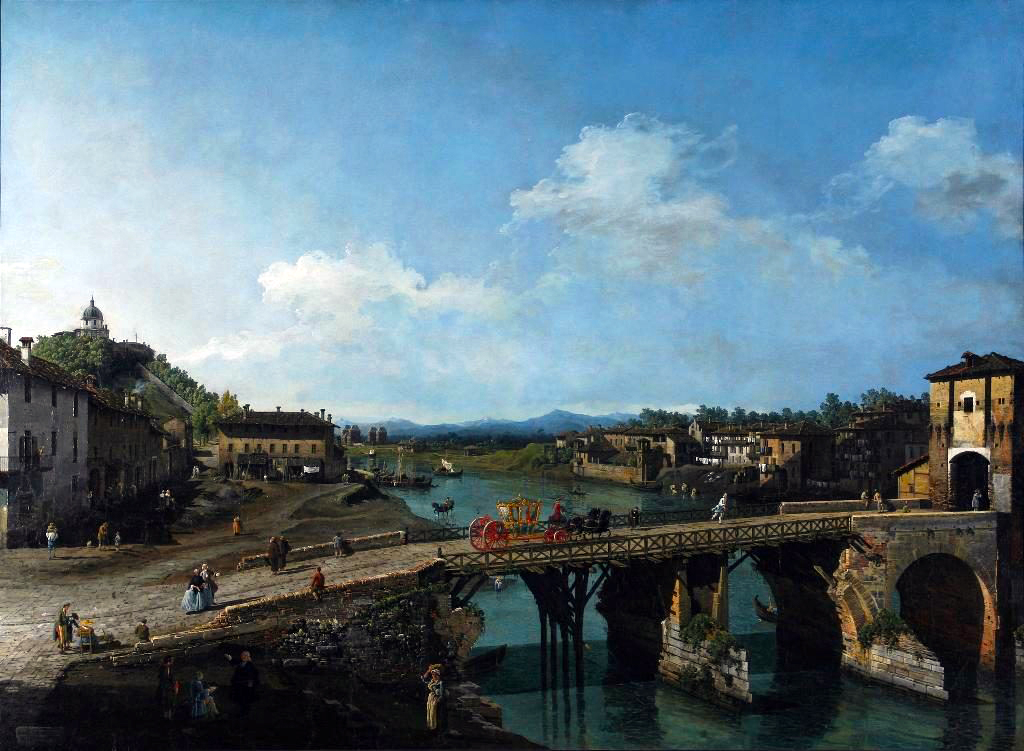 La prima versione del ponte @ Ponte Vittorio Emanuele I