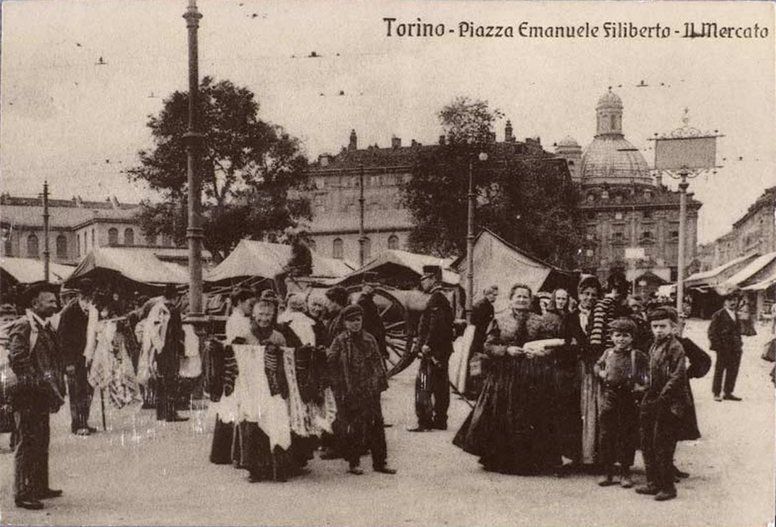 Scena di mercato, 1913 @ Mercato di Porta Palazzo - Piazza Repubblica
